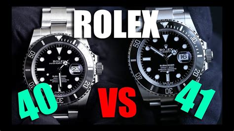 rolex submariner 41mm vs 40mm|rolex submariner 41mm 2022.